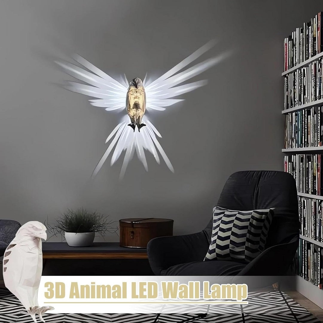 Lámpara led de águila 3d.